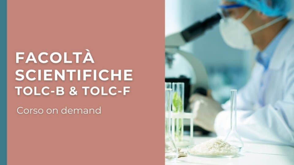 corso online test facoltà scientifiche