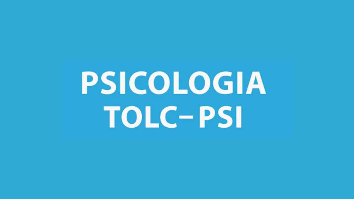 tolc-psi - struttura e sillabo