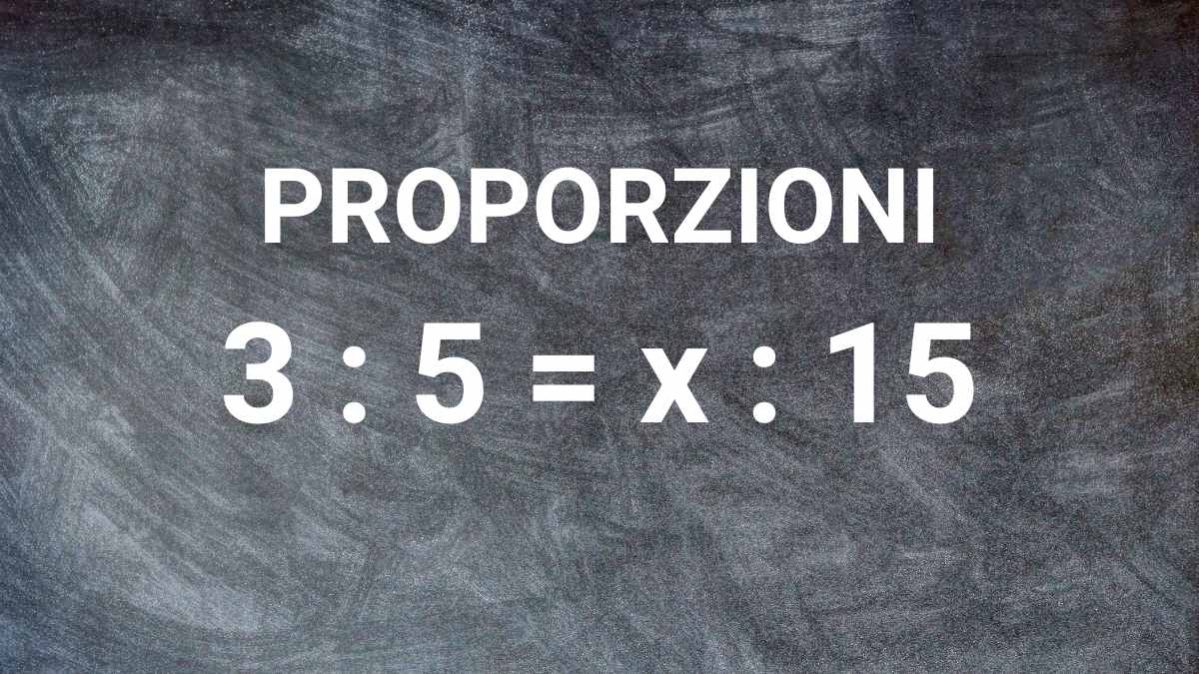 proporzioni - come funzionano e quando si applicano